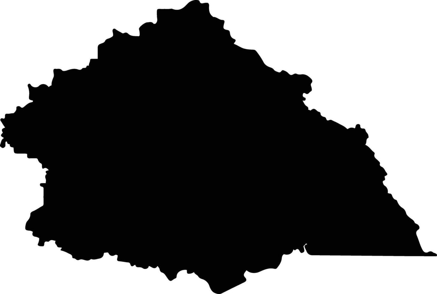 Murrindindi Australia silhouette map vector