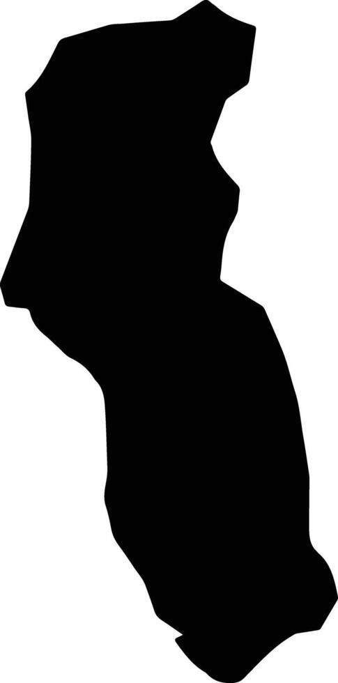 Musa Qala Afghanistan silhouette map vector