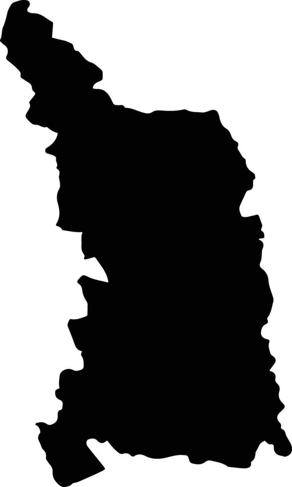 MUSATESTI Romania silhouette map vector