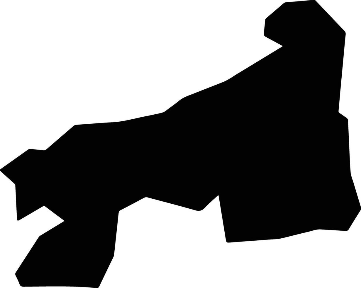 Musawa Nigeria silhouette map vector