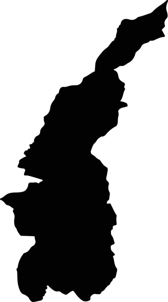 MUSETESTI Romania silhouette map vector