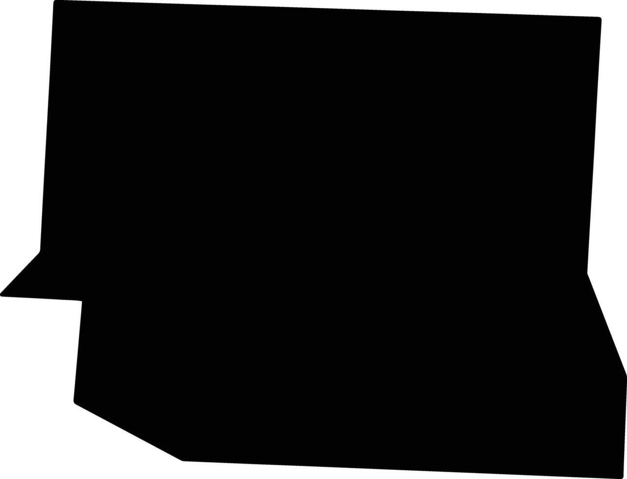 Muskingum United States silhouette map vector