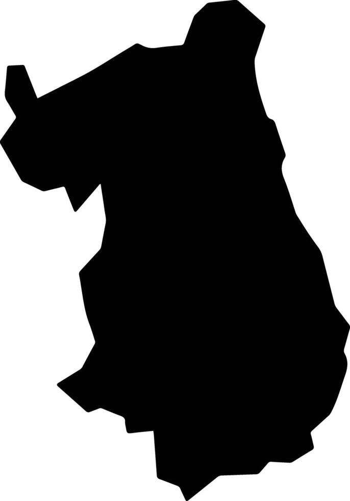 Musigati Burundi silhouette map vector