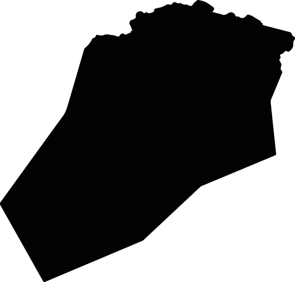 Mustang Nepal silhouette map vector