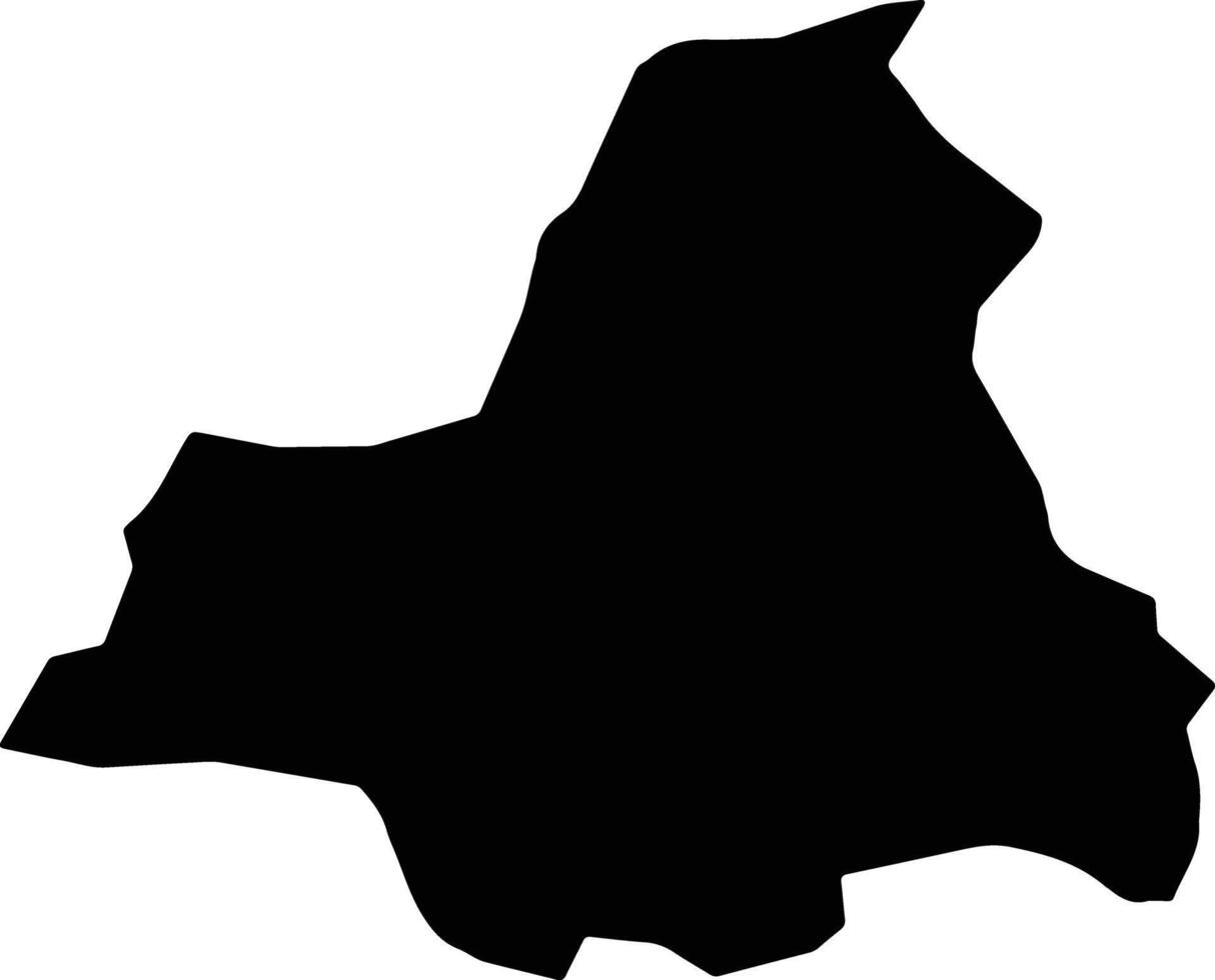 Mustaba Yemen silhouette map vector