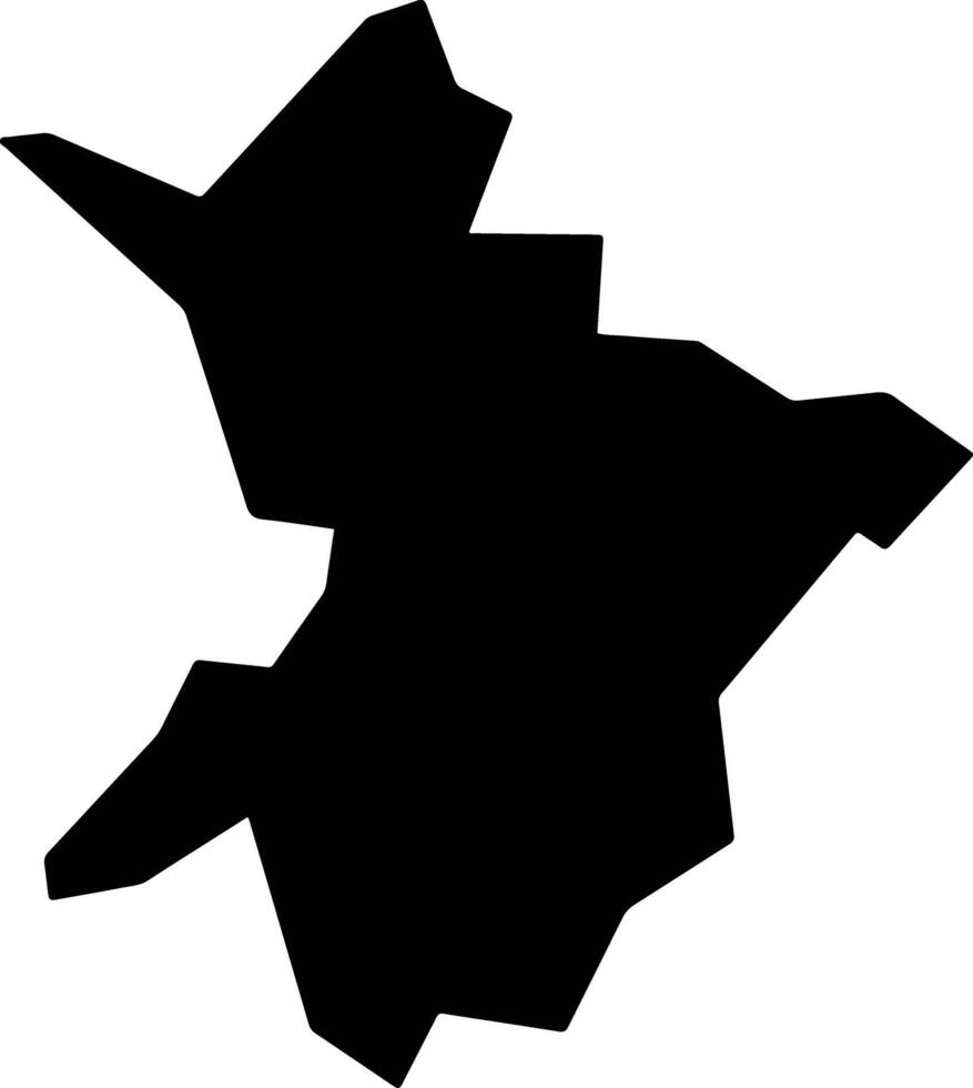 Mutambu Burundi silhouette map vector