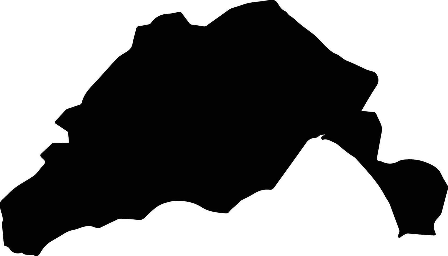 Mutsu Japan silhouette map vector