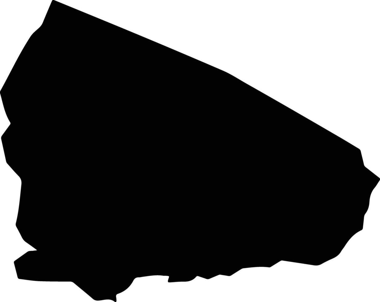 Muynak Uzbekistan silhouette map vector