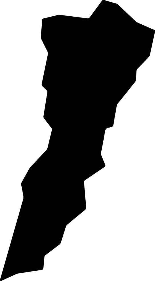 Muzaffargarh Pakistan silhouette map vector