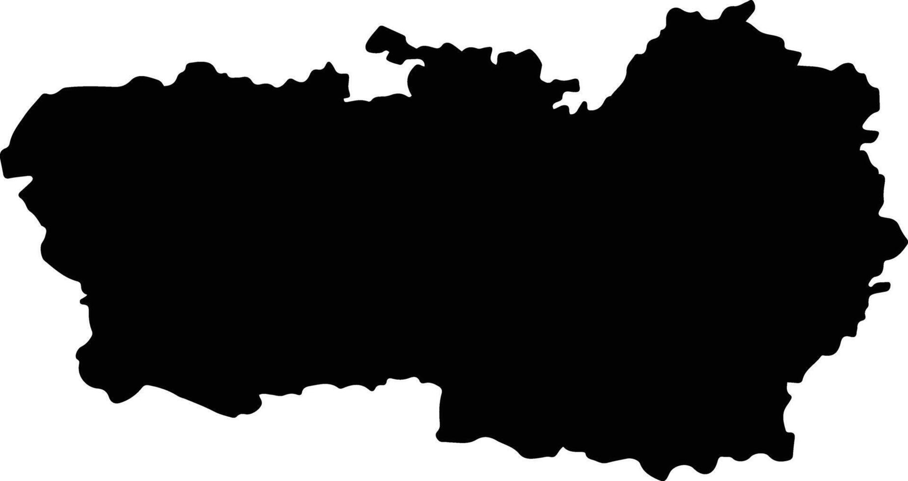 Muzaffarpur India silhouette map vector