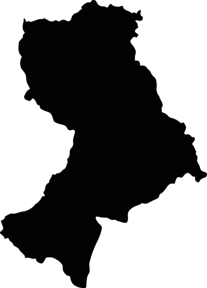 Muzo Colombia silhouette map vector