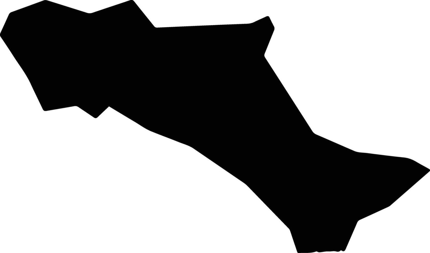 Mvila Cameroon silhouette map vector