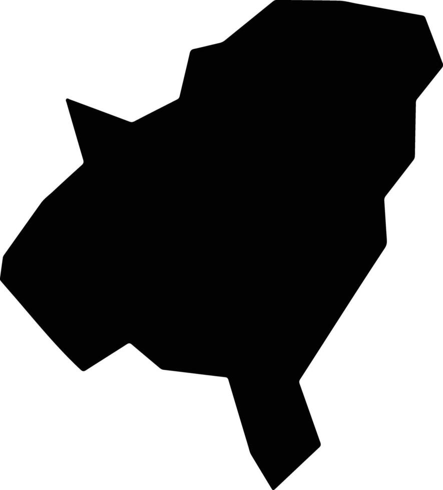 Muzambinho Brazil silhouette map vector