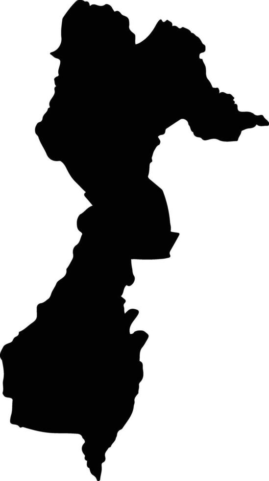Mvomero Tanzania silhouette map vector