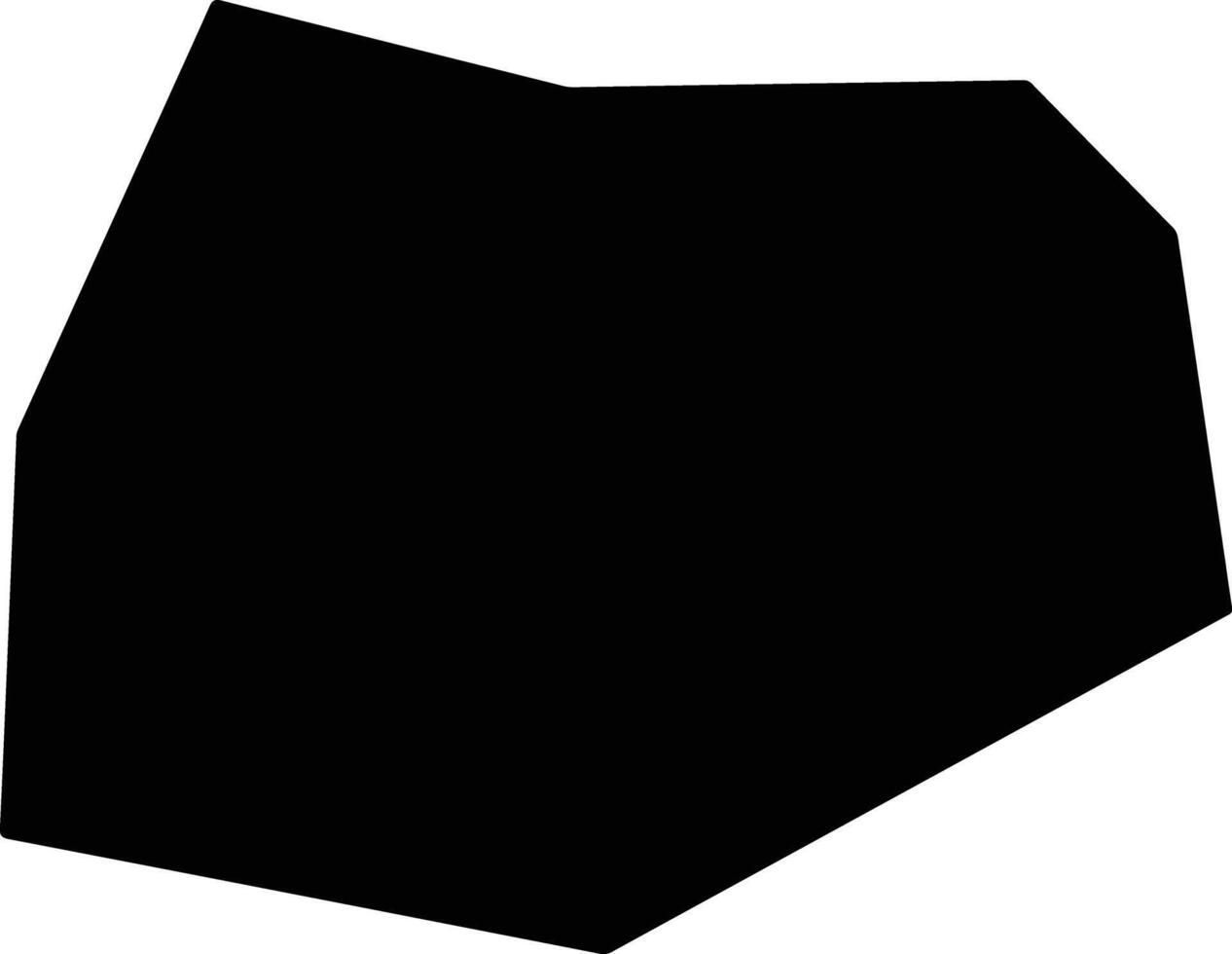 Mwene Ditu Democratic Republic silhouette map vector
