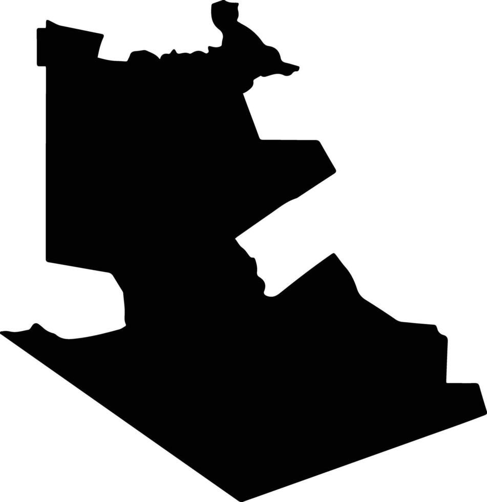 Mwatate Kenya silhouette map vector