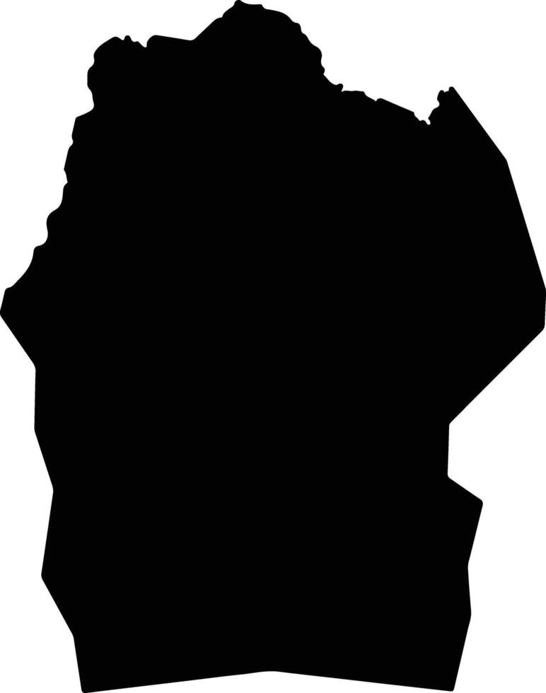 Mwumba Burundi silhouette map vector