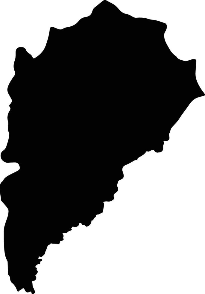 Na Khu Thailand silhouette map vector