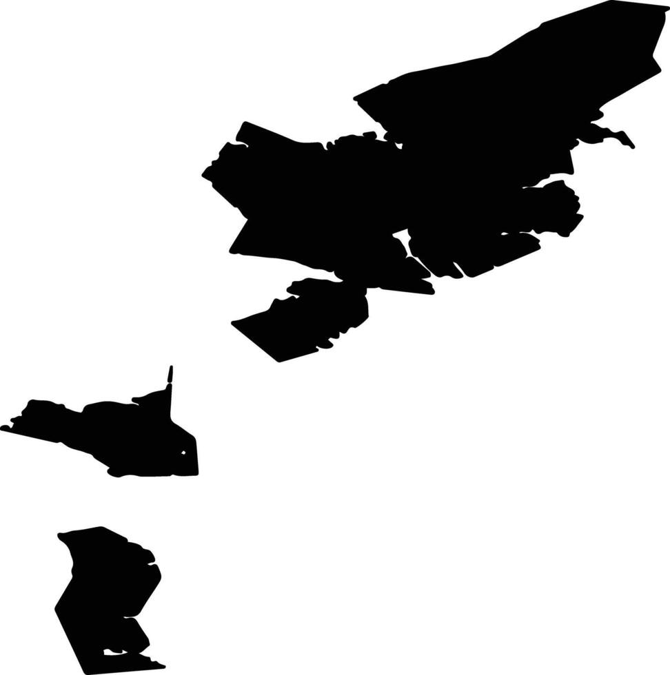 Na h Eileanan Siar United Kingdom silhouette map vector