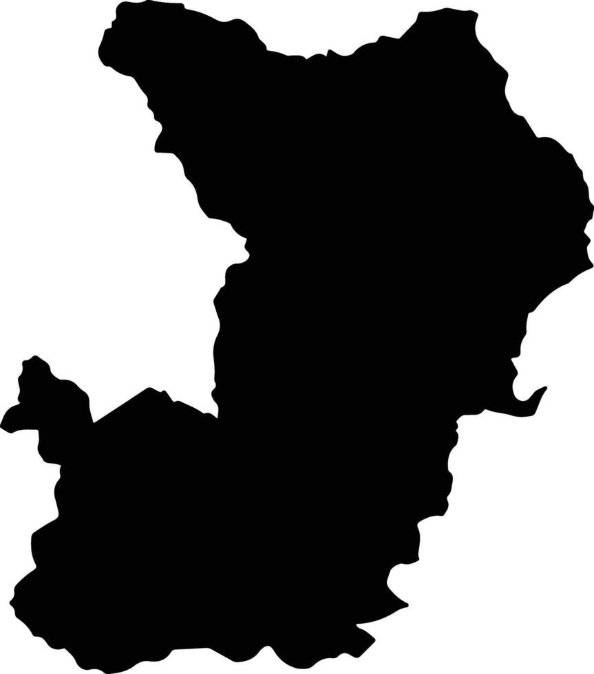 Na Hang Vietnam silhouette map vector