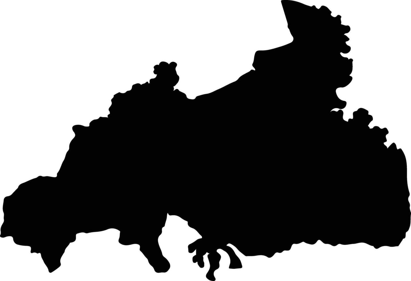 Na Kae Thailand silhouette map vector