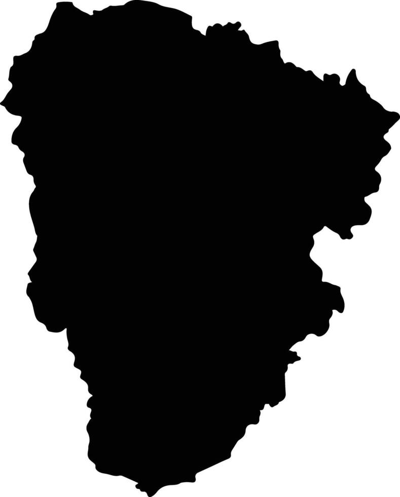 Na Thawi Thailand silhouette map vector