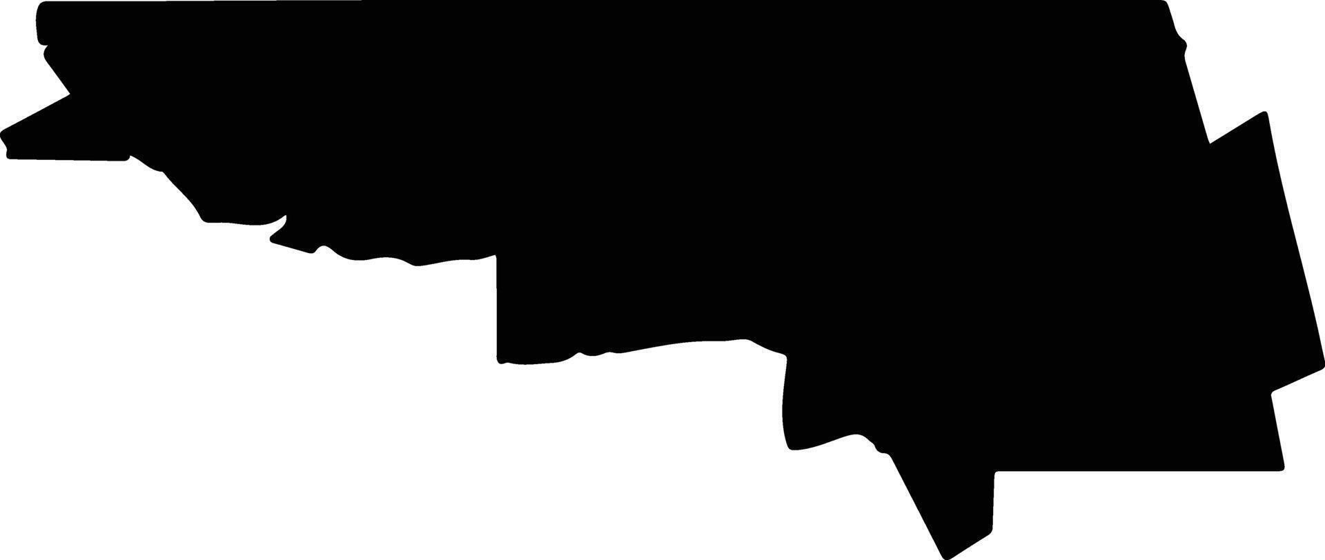 Naco Mexico silhouette map vector