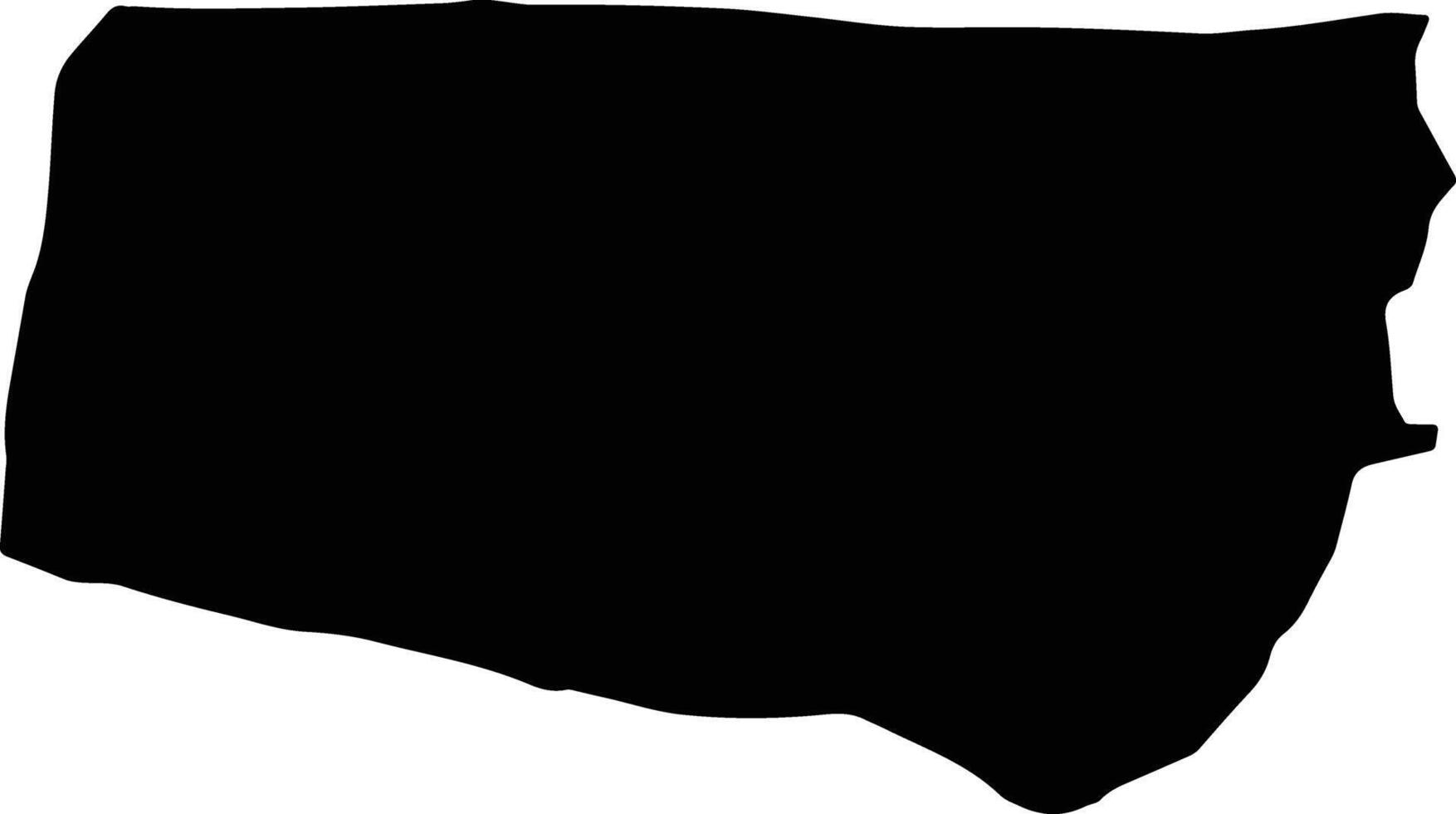 Nad Ali Afghanistan silhouette map vector