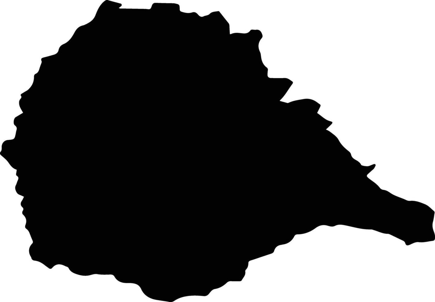 NADES Romania silhouette map vector