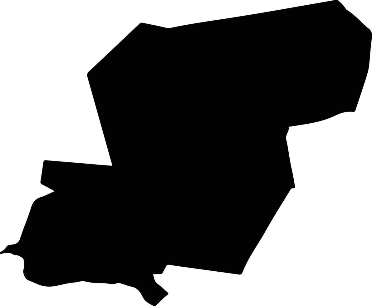 NADLAC Romania silhouette map vector