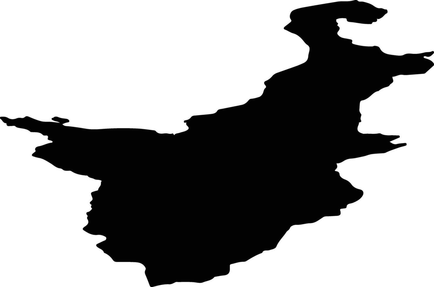 Nadymsky Rayon Russia silhouette map vector