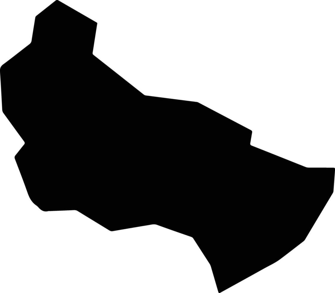 Nagai Japan silhouette map vector
