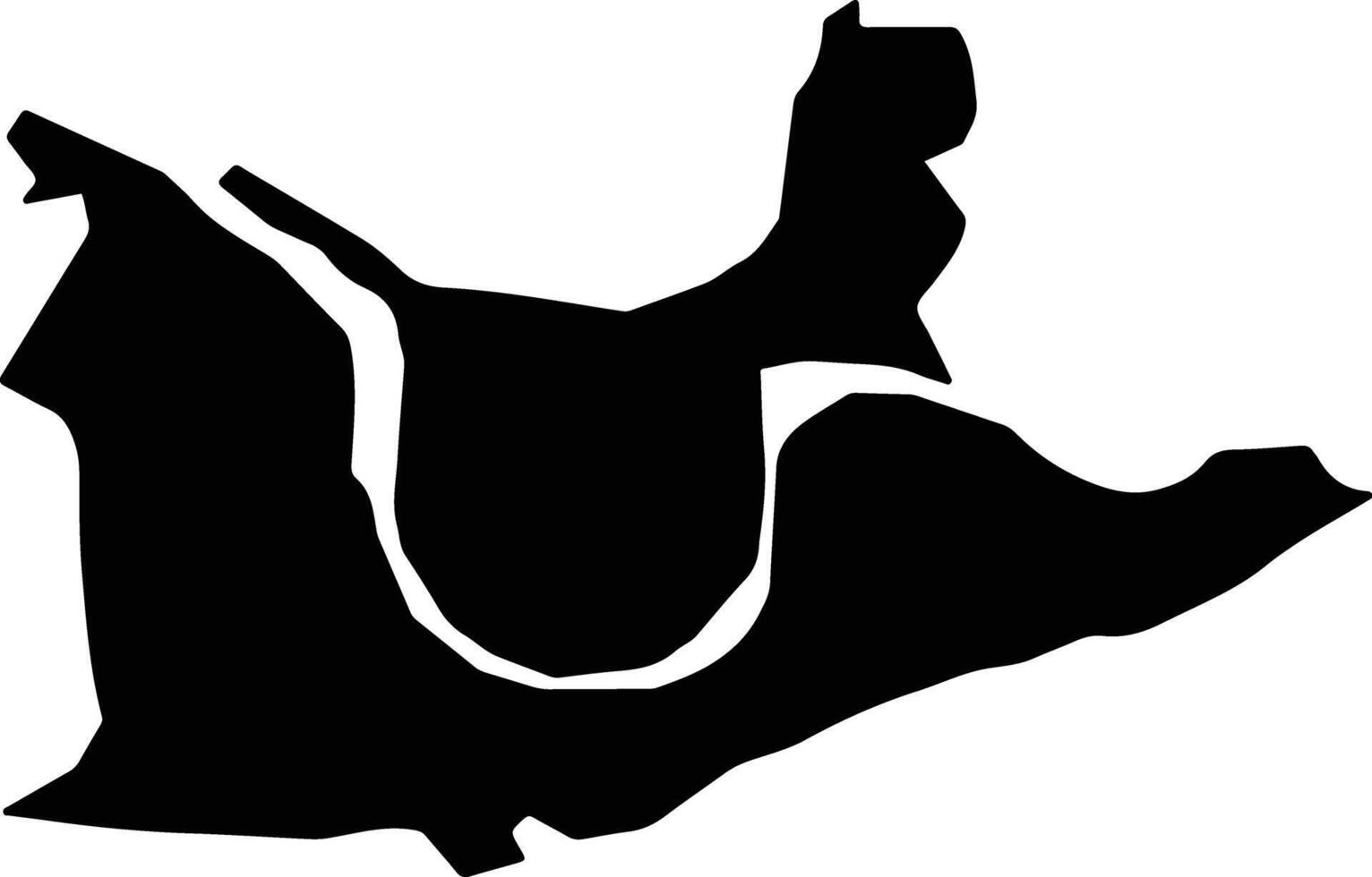 Nag Hammadi Egypt silhouette map vector