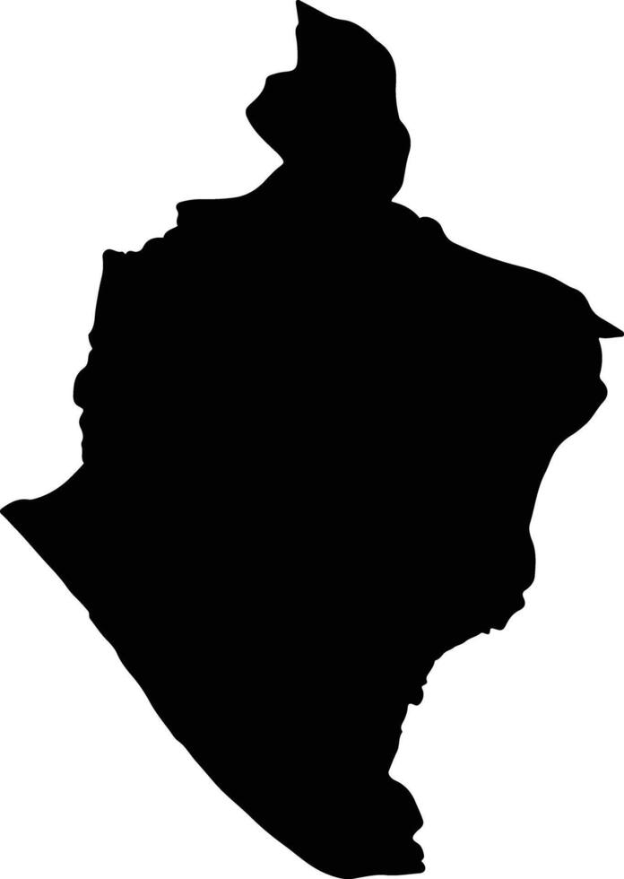 Nagan Raya Indonesia silhouette map vector