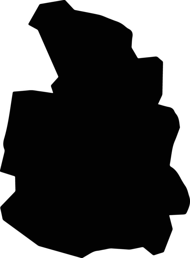 Nagahama Japan silhouette map vector