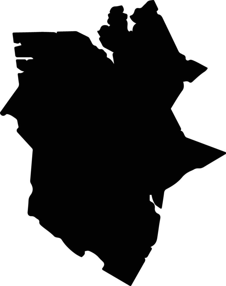 Nagashima Japan silhouette map vector
