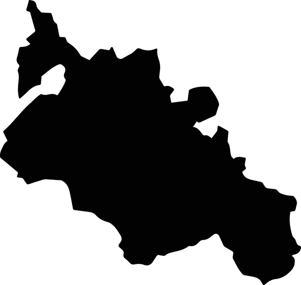 Naitasiri Fiji silhouette map vector