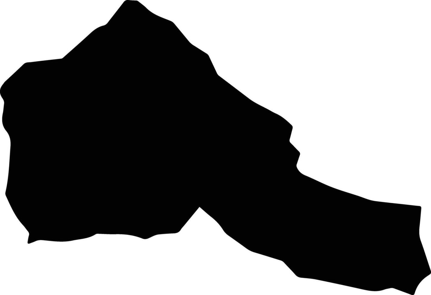 Naja Bhutan silhouette map vector