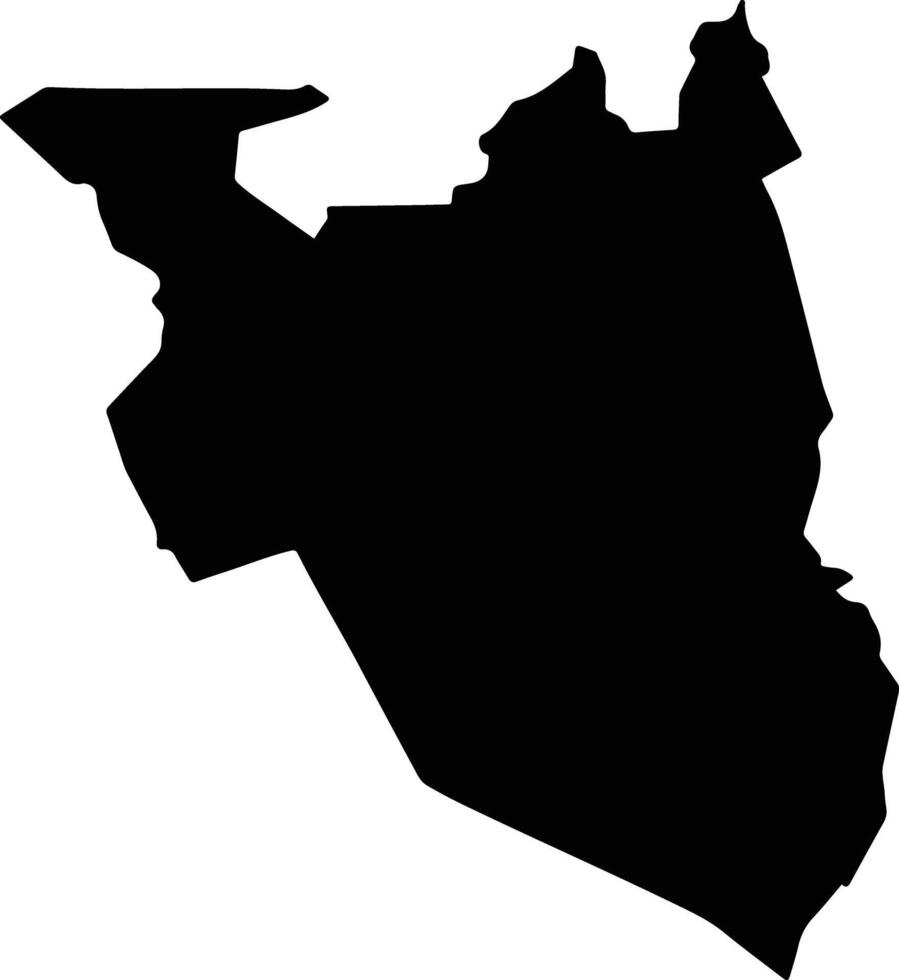 Naivasha Kenya silhouette map vector