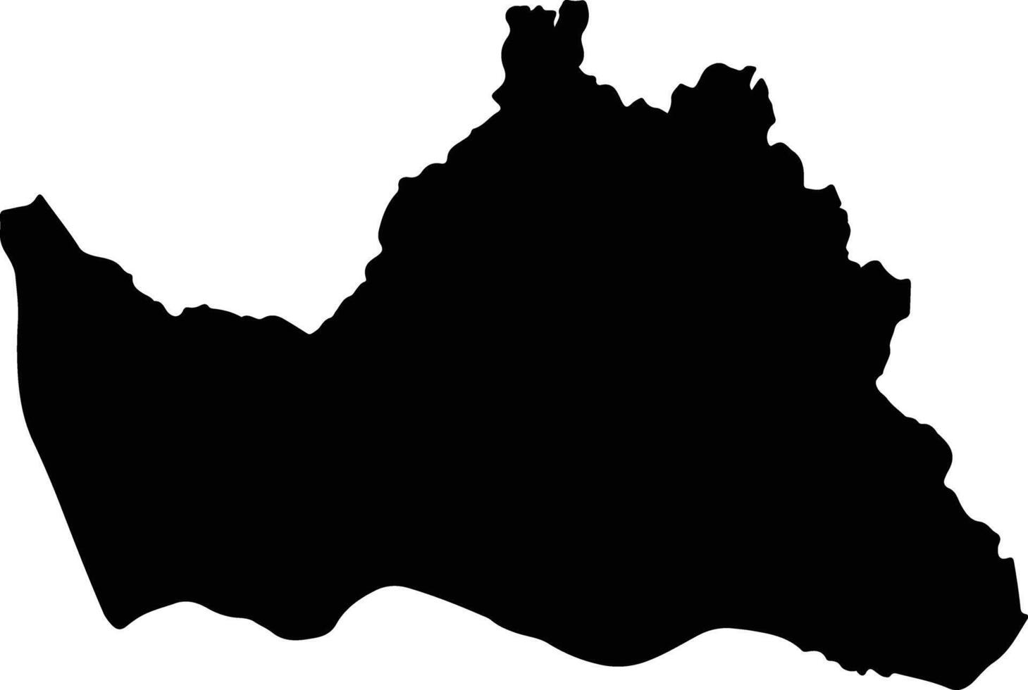 Nakay Laos silhouette map vector