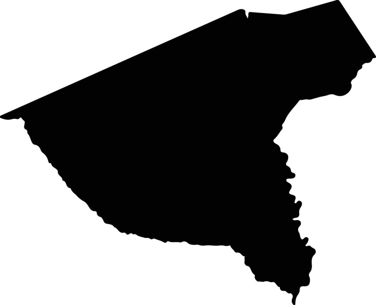 Nalolo Zambia silhouette map vector