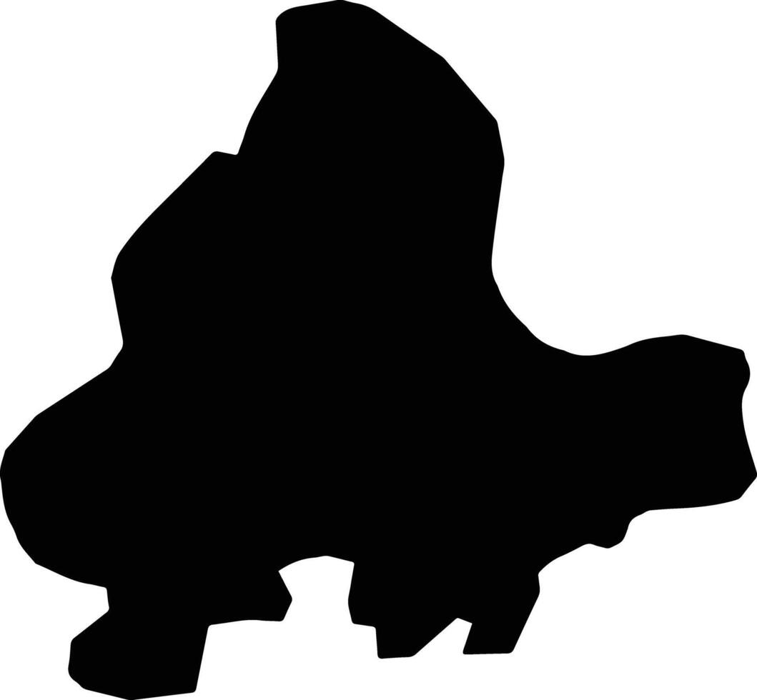 Nam Sach Vietnam silhouette map vector