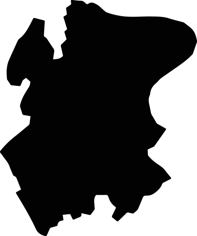 Nam Truc Vietnam silhouette map vector