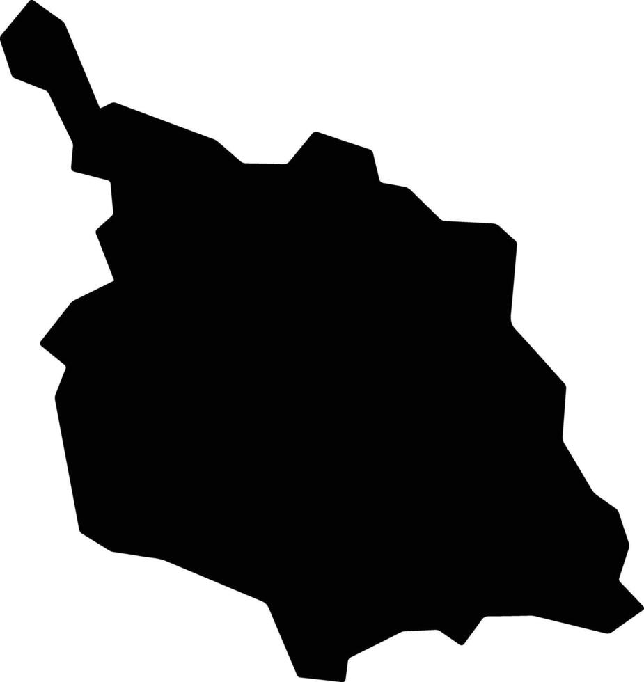 Nam Tu Liem Vietnam silhouette map vector