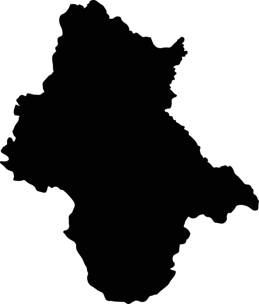 Nam Yuen Thailand silhouette map vector