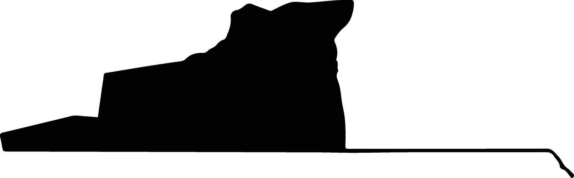 Namacunde Angola silhouette map vector