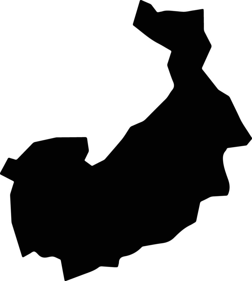 Nambale Kenya silhouette map vector