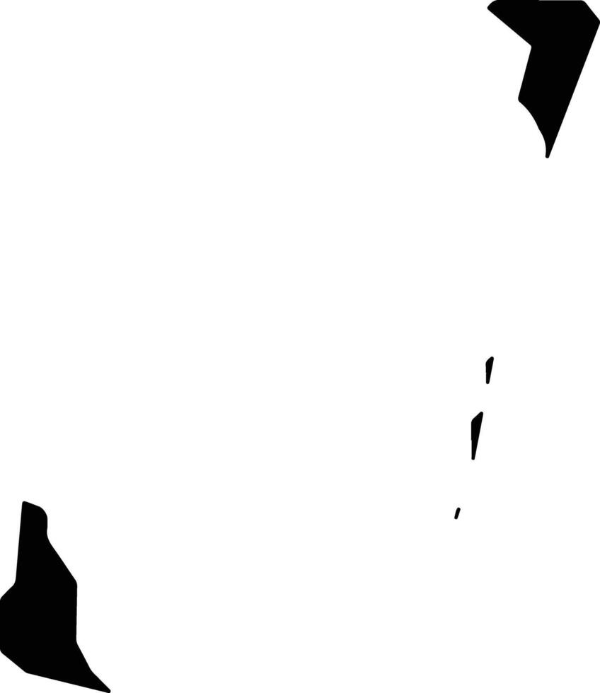 Namdrik Marshall Islands silhouette map vector