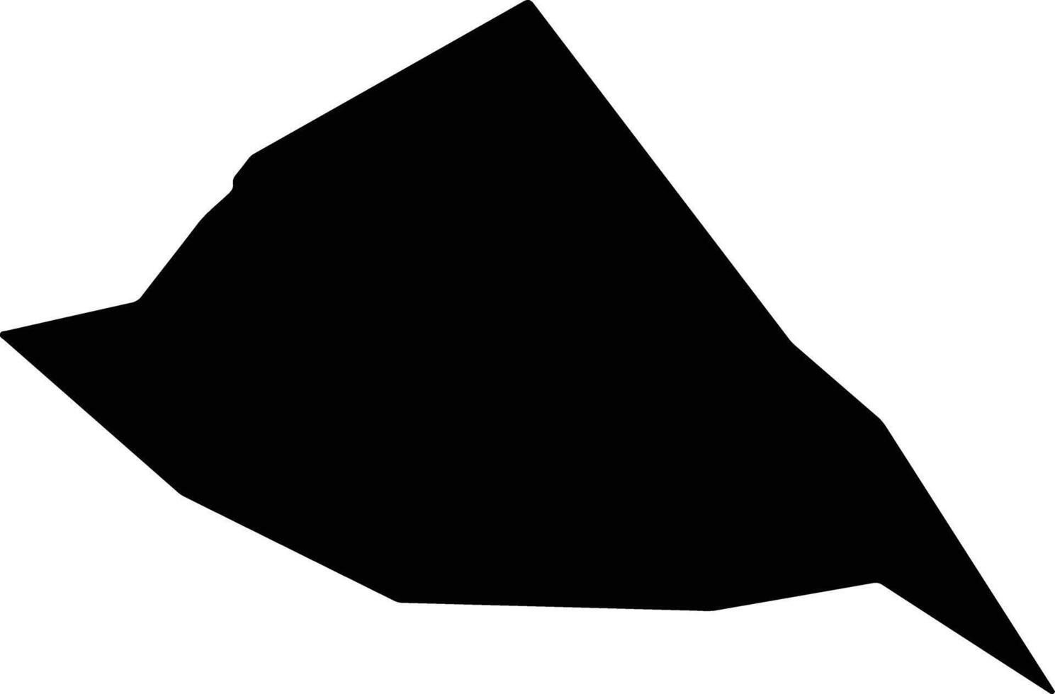 Namerikawa Japan silhouette map vector