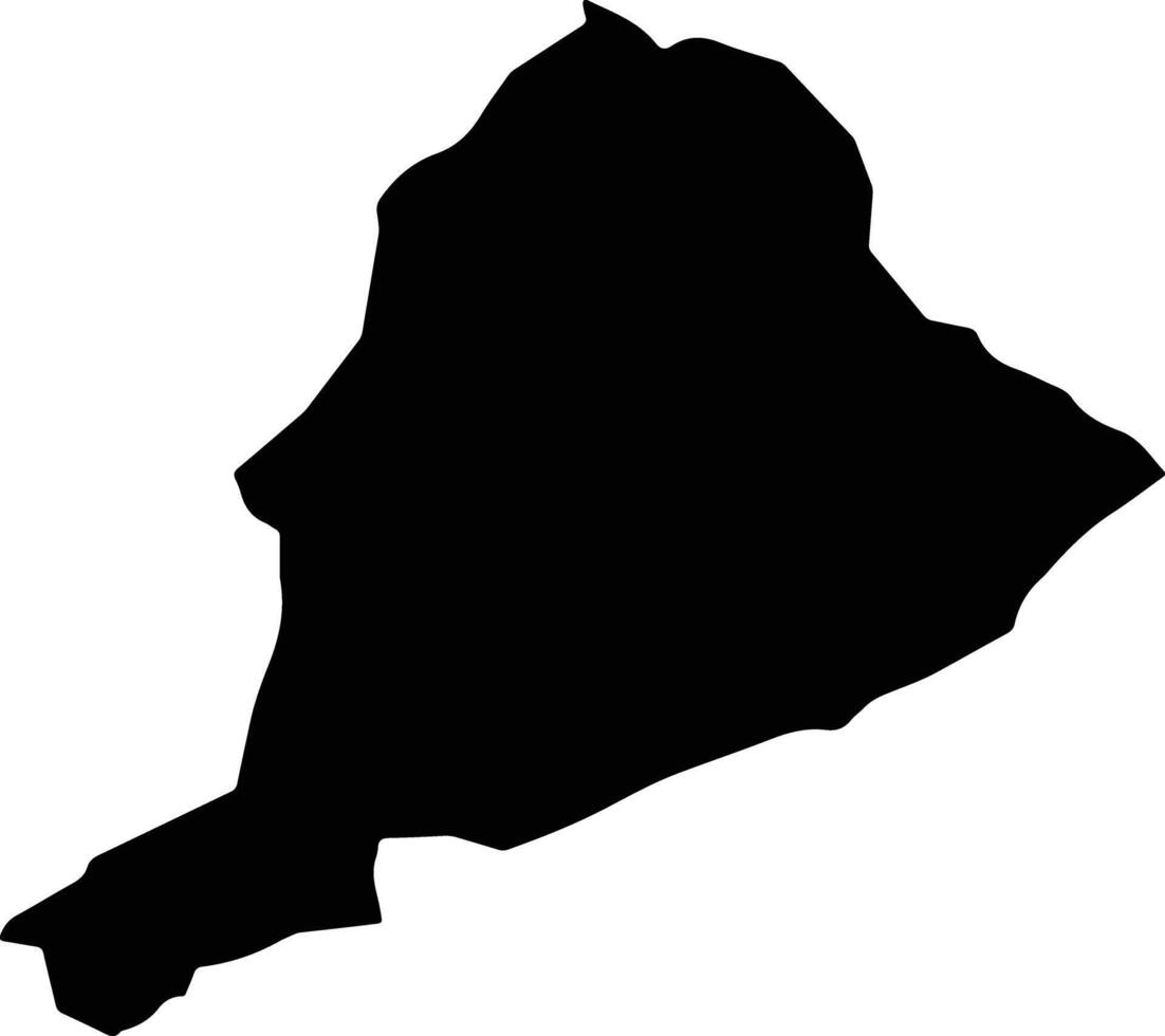 Namgyel Chhoeling Bhutan silhouette map vector